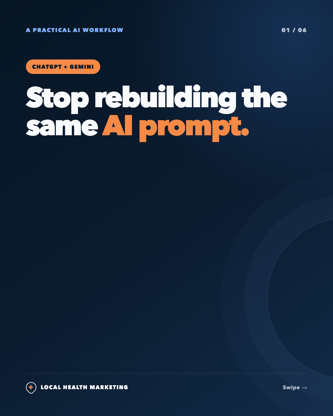 Stop rebuilding the same AI prompt slide 1 of 6
