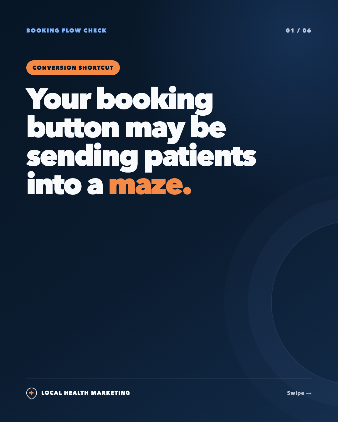 Your booking button may be sending patients into a maze slide 1 of 6
