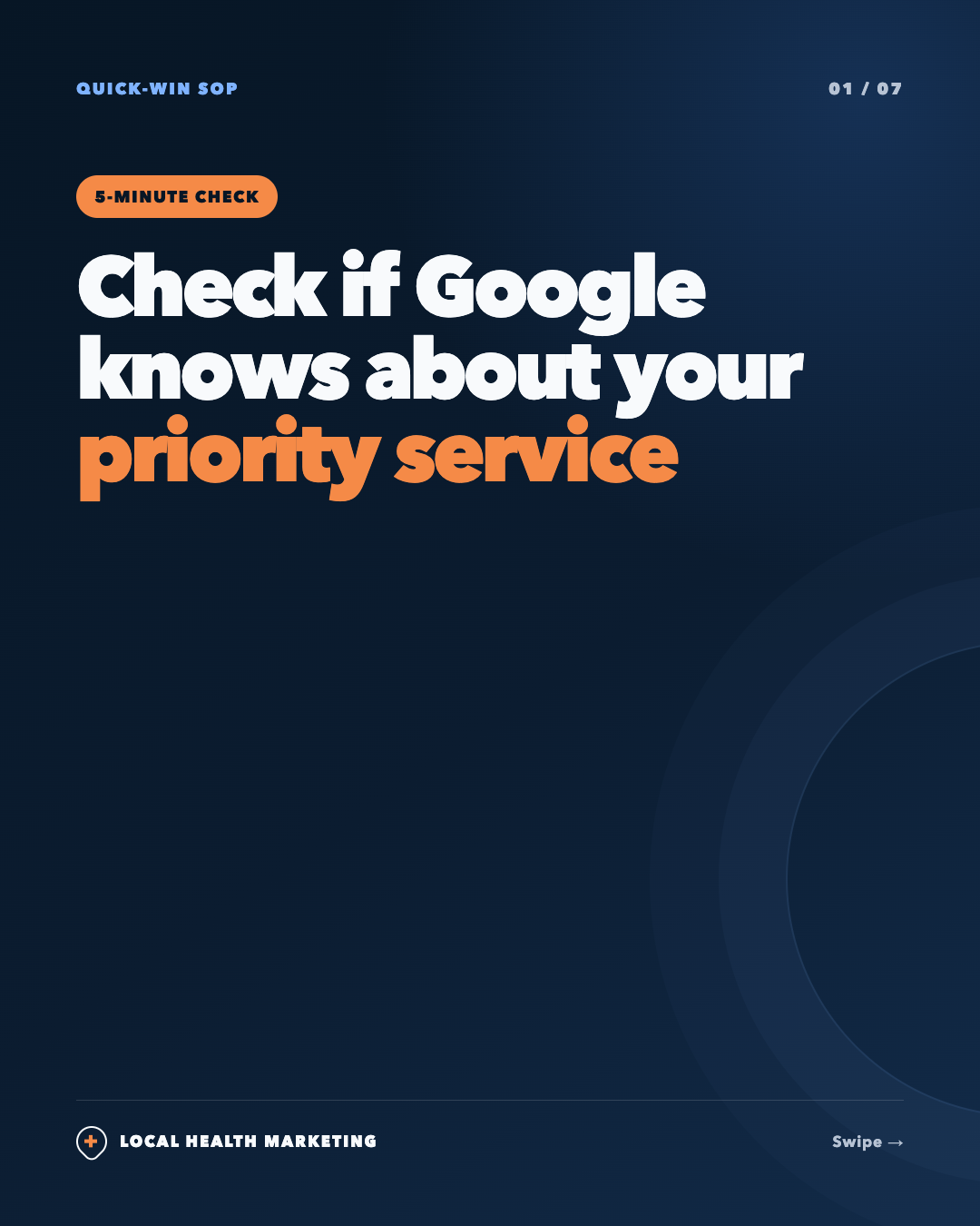 A five-minute Google Business Profile service check slide 1 of 7