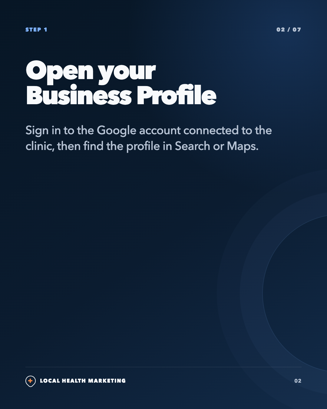 A five-minute Google Business Profile service check slide 2 of 7
