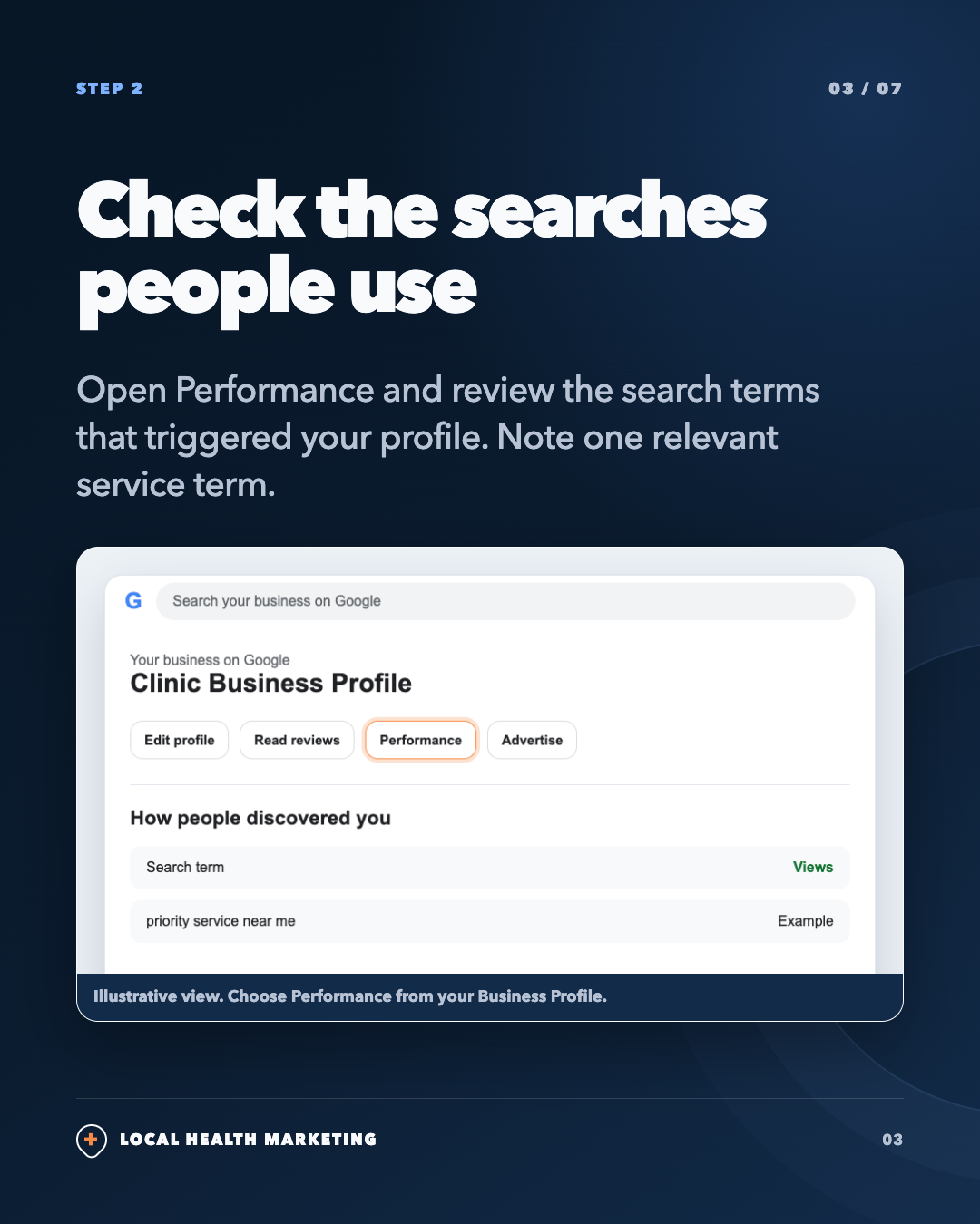 A five-minute Google Business Profile service check slide 3 of 7